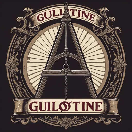 Prompt: guillotine logo