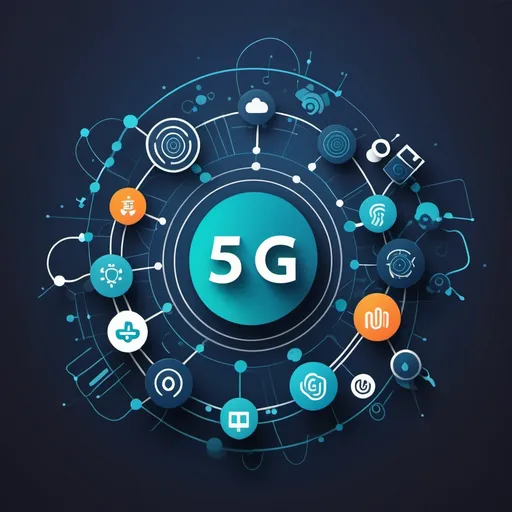 Prompt: Harnessing the potential of 5G at Unacademy by integration of AI, IoT, Edge Computing. Design a cover page for my ppt based on the topic given
