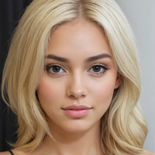 Prompt: Blonde unique beauty 