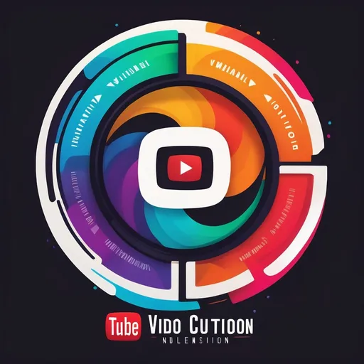 Prompt: Design a modern logo for a YouTube channel that represents a video content producer, publisher, and syndicator. The logo should feature a stylized play button integrated with film reels and a digital publishing motif. Use a vibrant color palette to convey creativity and innovation, and include the channel name 'Video Visionary' in a bold, contemporary font.