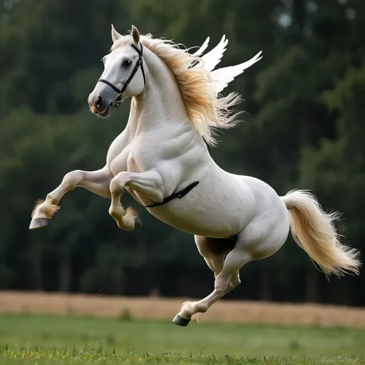 Prompt: a flying horse  