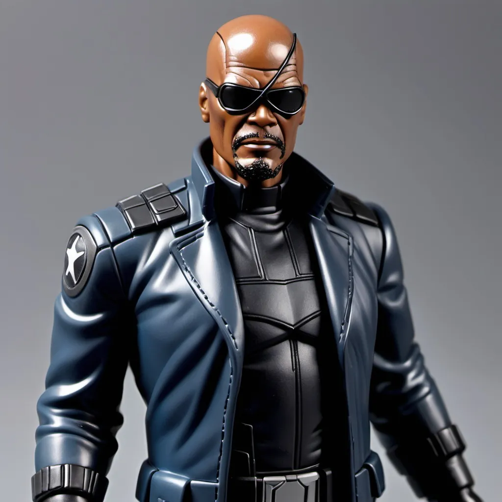 Prompt: Nick fury super hero