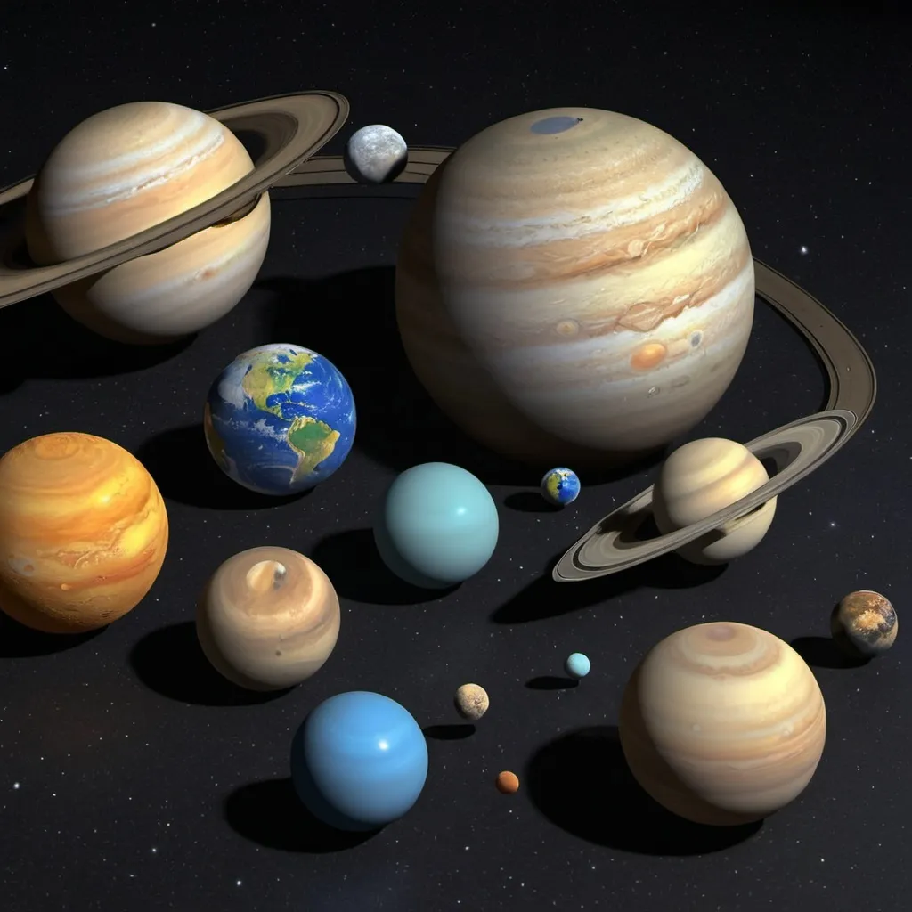 Prompt: the solar system
3D