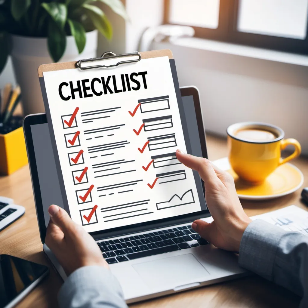 Prompt: checklist for profitable online business