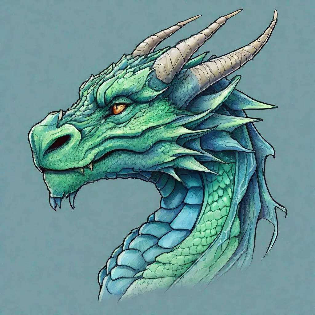 Frilled dragon head sketch by Fallimar -- Fur Affinity [dot] net