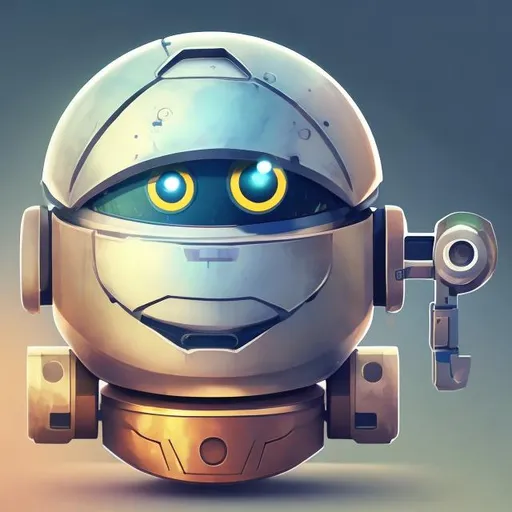 Prompt: Friendly robot buddy icon for  helpful and inviting appearance, 3D rendering, navigational elements like arrows or compass, warm and welcoming color palette, soft lighting, detailed facial expressions, cute and approachable design, high quality, 3D rendering, friendly robot, navigation theme, warm colors, detailed facial features