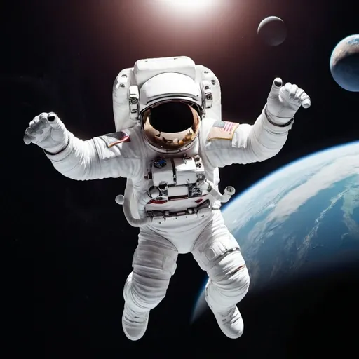 Prompt: Astronaut floating in space