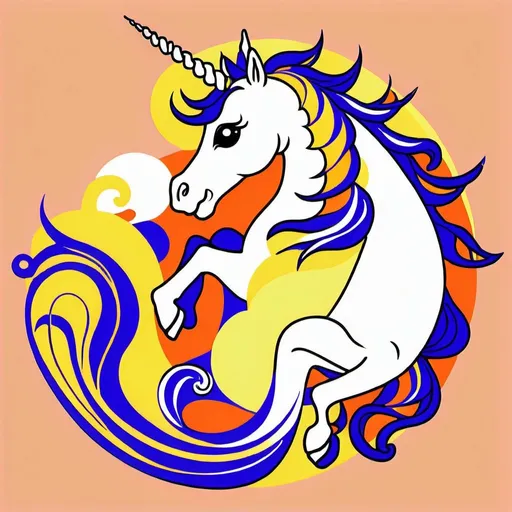 Prompt: unicorn seahorse Pegasus simple coloring page