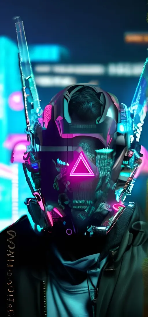 Prompt: Cyberpunk mask
