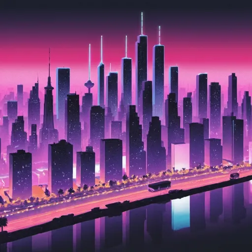 Prompt: Synth Pop City Pop
