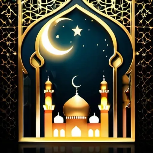 Prompt: Ramadan Kareem from Reflection