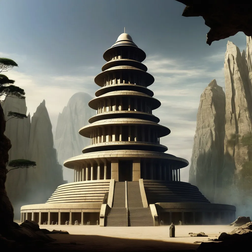 Prompt: Jedi Tempel