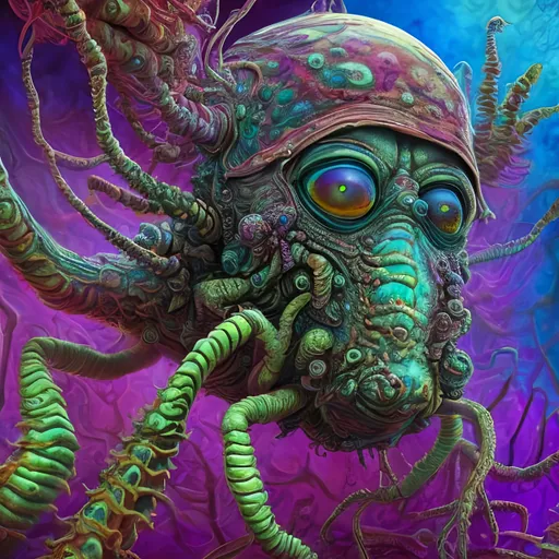Prompt: Shrigma Male, psychadelic art, trippy, extreme detail, photorealistic, 4k