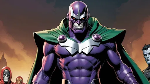 Prompt: Marvel has a treasure trove of iconic villains with striking looks. From Thanos's imposing figure to Loki's mischievous charm, there are plenty to choose from. Magneto's regal attire and Doctor Doom's menacing armor also stand out. And who can forget Venom's menacing symbiote design? These villains not only challenge our heroes but also leave a lasting visual impression.