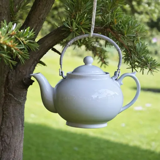 Prompt: Tea pot on the tree