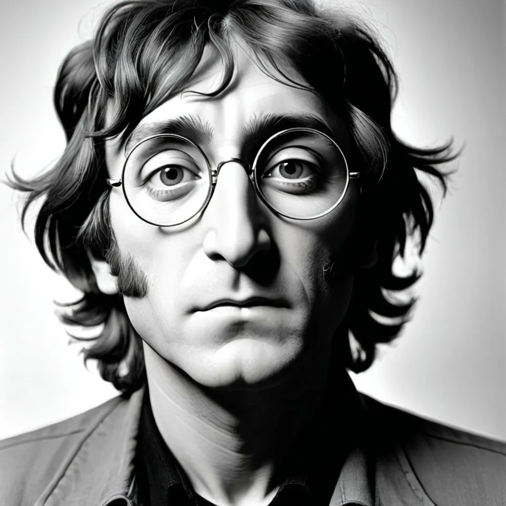 Prompt: john lennon en psiquedelique