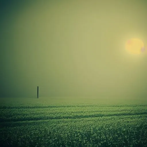 Prompt: white silhouette in the field, dreamcore, liminal, blurry.