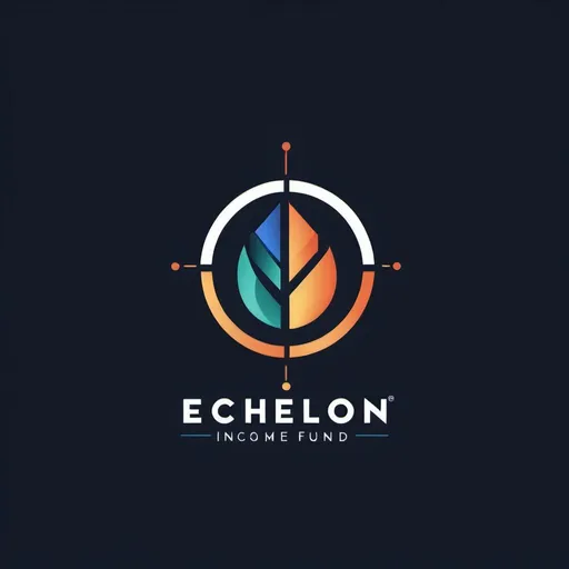 Prompt: Iconic illustration of Echelon Income Fund logo, modern and professional design, bold lettering with sleek lines, financial theme, high quality, detailed, modern, professional design, finance, business, sleek lines, bold lettering, iconic, strategic, financial services, highres, ultra-detailed, modern, professional