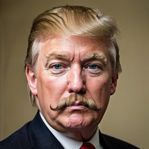 Prompt: Donald Trump with a mustache