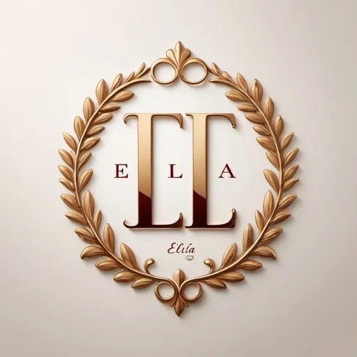 Prompt: A luxurious logo written ‘By Elia’