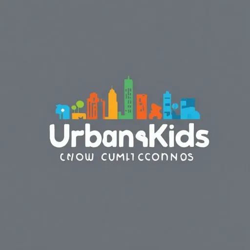 Prompt: Logo Design Concept:
Store Name: UrbanKids

Design Concept:

Graphic Elements:

Use clean urban elements such as city skylines, architectural outlines, or simplified iconic buildings to convey a sense of urbanity and modernity.
Consider incorporating playful elements like small animals, toys, etc., to enhance friendliness and evoke a sense of childhood innocence.
Font Selection:

Choose a modern and clear sans-serif font for readability and a contemporary feel.
The font should be simple and friendly, suitable for the children's market.
Color Scheme:

Recommend using bright and vibrant colors such as orange, blue, green, etc., to attract children and parents' attention.
Consider using a combination of two or three colors to maintain visual balance and energy.
Layout and Composition:

The logo design should be clean and straightforward, avoiding overly complex elements and decorations.
Ensure that the graphic elements harmonize with the store name "UrbanKids," emphasizing the brand's uniqueness and positioning.
Practical Application and Feedback:

After the design is completed, test its visual impact at different sizes and backgrounds.
Gather feedback from friends, family, or target customer groups to ensure the logo effectively communicates the store's brand image and concept.