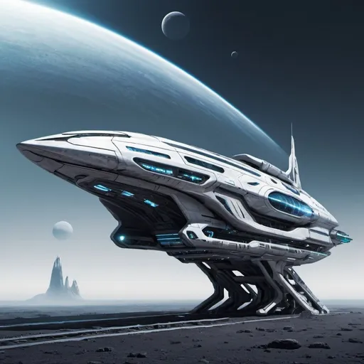 Prompt: futuristic spaceship