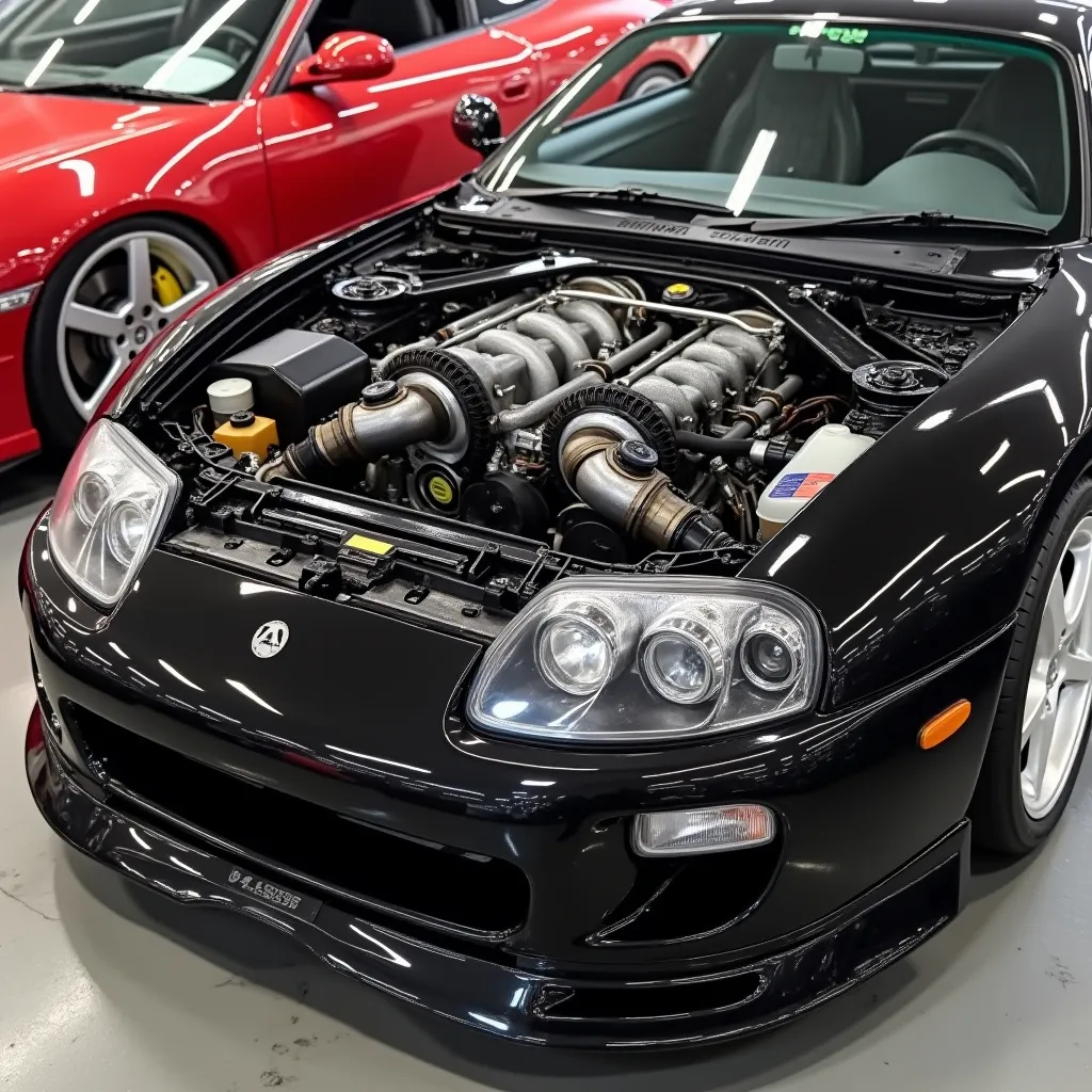 Prompt: Supra Mk 4 twin turbo 