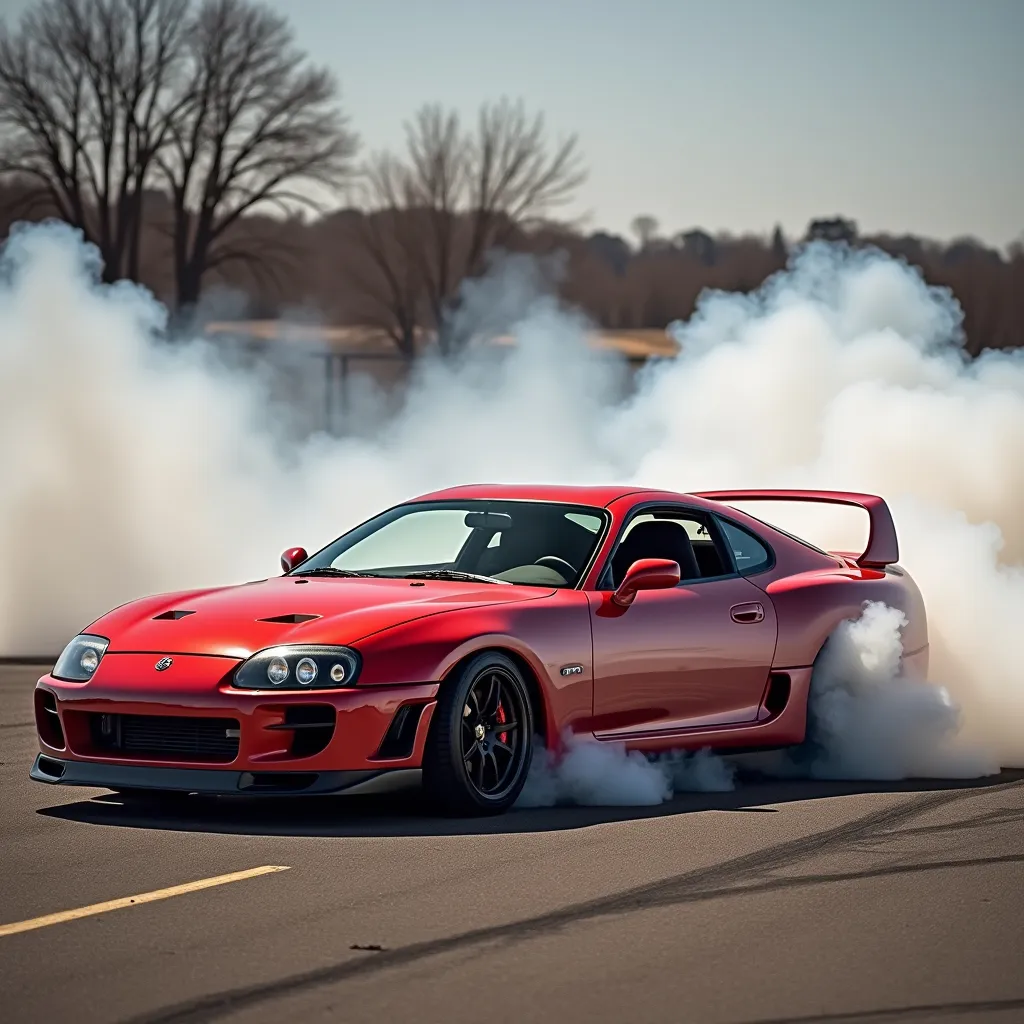 Prompt: Supra Mk 4 burnout