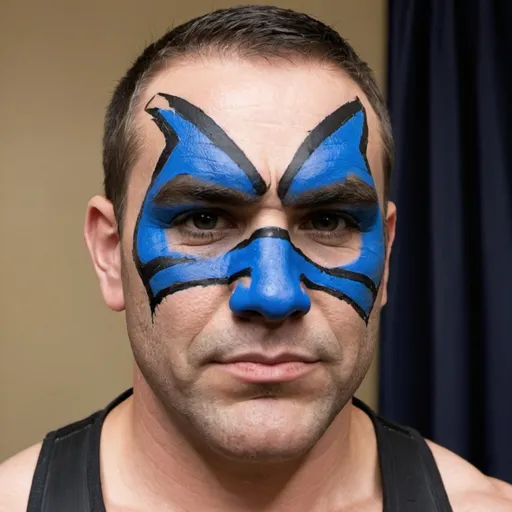 Prompt: Wrestling facepaint for sergeant smash