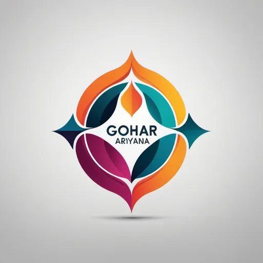 Prompt: (Gohar Ariyana logo) for business, (modern design), sleek and professional, vibrant colors, clean lines, dynamic composition, engaging and memorable branding, appeals to potential clients, high-quality vector graphics, suitable for marketing materials, (professional branding), visually striking and informative, emphasis on elegance and sophistication in logo design, (approachable yet premium feel).