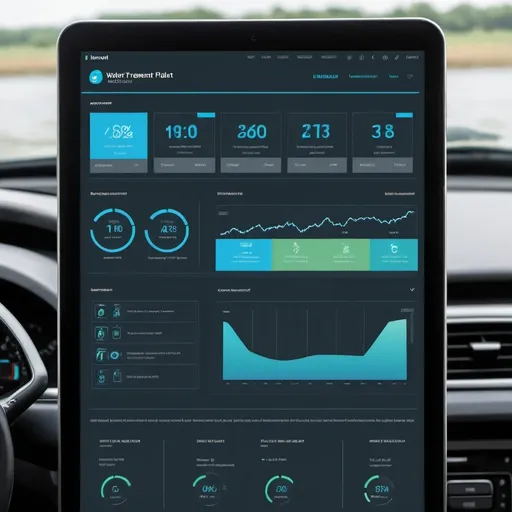 Prompt: water treatment plant dashboard english