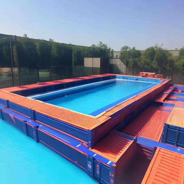 Prompt: container swimming pool