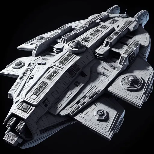 Prompt: Sci-Sci-fi Star wars Monolith spaceship Battleship