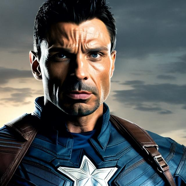 Prompt: Frank Grillo as captain america