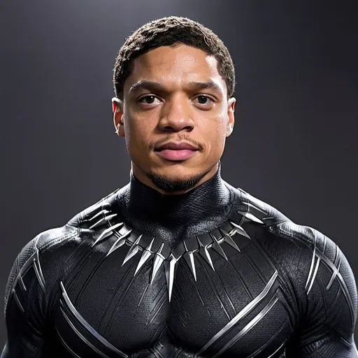 Prompt: Ray Fisher As Black Panther (Marvel)