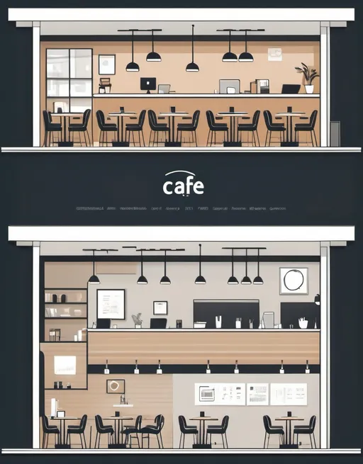 Prompt: Study and working hub with cafe inside with tables, conference room and dining with cafe area floorplan, 2D vector illustrations, high quality, detailed layout, modern design, professional style, minimalistic, precise lines, clean and crisp, organized space, neutral color palette, top-notch, well-crafted, artistic floorplan, spacious layout, accurate representation, high-res, polished, architectural, detailed apartment, clear and precise, professional vector illustration, organized and efficient, minimalistic design