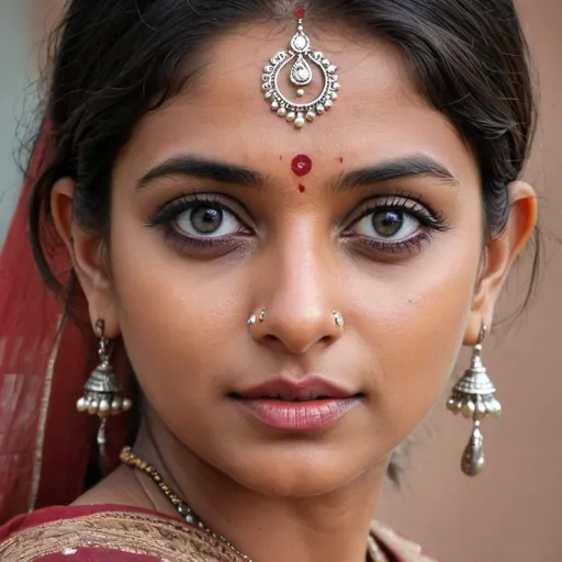 Prompt: Indian modal with beautiful eyes
