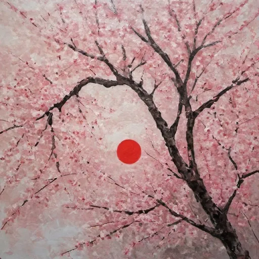 Prompt: "Sakura no Manju" in abstract