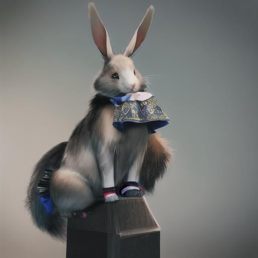 Prompt: conejo samuray