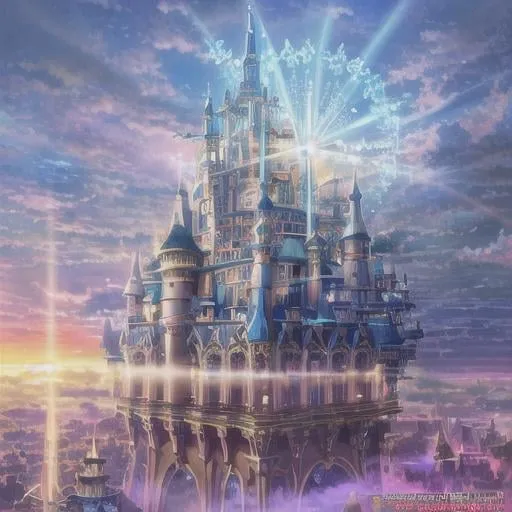 Prompt: fantastic ultra-detailed iron and leather warrior and floating castle heavenly sunshine beams divine bright soft focus holy in the clouds ethereal fantasy hyperdetailed mist Thomas Kinkade Studio Ghibli Anime Key Visual by Makoto Shinkai Deep Color Intricate Natural Lighting Beautiful Composition Epic brilliant stunning meticulously detailed dramatic atmospheric maximalist by artist Tamako Nakamura Anime Key Visual Japanese Manga Pixiv Zerochan Anime art Fantia