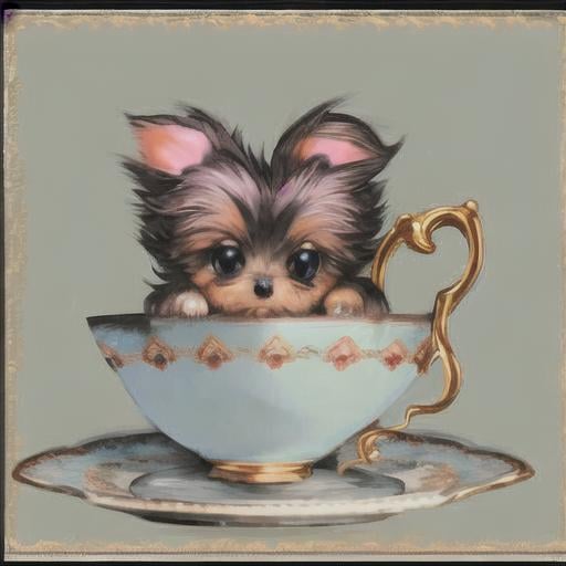 Prompt: teacup morkie