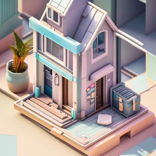 Prompt: Tiny cute isometric {Blueprints}, soft smooth lighting, soft colors, soft colors, 100mm lens, 3d blender render, trending on polycount, modular constructivism, blue blackground, physically based rendering, centered