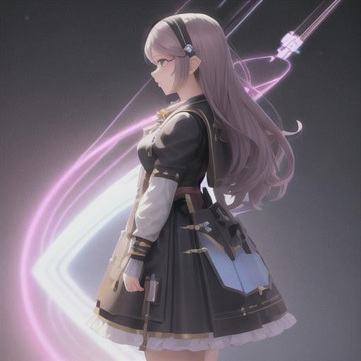 Prompt: Cute and adorable Ada Lovelace female, fantasy, dreamlike, surrealism, super cute, trending on artstation , standing on stage, side profile, caricature, chibi, kawaii,3d rendering, octane rendering, volumetric light