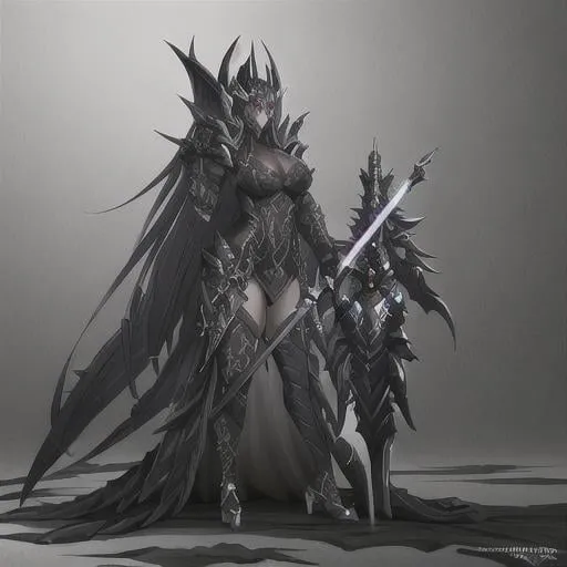 Prompt: highly detailed exquisite full body beautiful female warframe, but as an anthropomorphic robot dragon, matte black metal armor with white accents, a katana-like sword resting on her hip, epic cinematic shot, professional digital art, high end digital art, singular, realistic, captura, DeviantArt, artstation, Furaffinity, 8k HD render