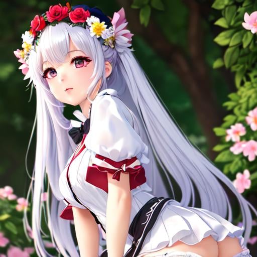 Prompt: (masterpiece), (best quality), (official art, extremely detailed CG unity 8k wallpaper), (highly detailed), ((absurdres)), 1girl, mid shot, (exquisite facial features),(serafuku:1.3) ((sfw)),((clear hands)), ((white thighhighs without shoes)),flower-shaped pupils, color contact lenses, stars in the eyes, (((masterpiece))), ((the best quality, super fine illustrations, beautiful and delicate water)), ((very delicate light)), ((nature, painting)), ((fine lighting, more transparent stars, high-quality snowflakes, high-quality mountains, very fine 8KCG wallpapers)), (plateau), (((snow mountain))), sunrise, randomly distributed clouds, (snow field), cliff, ((rotating star sky)), ((lake in mountain stream)), luminous particles ,hiqcgbody,atdan,shinkai makoto,masterpiece, best quality,