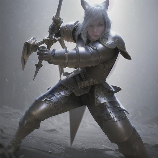 Prompt: adventurous rabbit in leather armor wielding a rapier and shield highly detailed, fine complex micro-details, 8k, volumetric lightning, ethereal light, extremely detailed, octane rendering, hyperrealistic, unreal engine