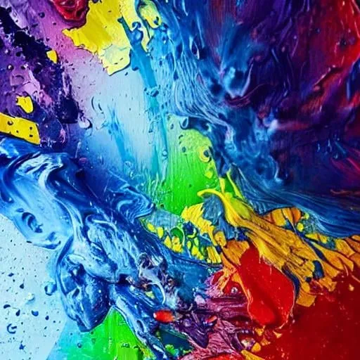 Prompt: semi-realistic drenched 
Very colorful oil paint spill with lots of thick  trending on instagram, trending on tiktok, trending on artstation, trending on cgsociety, photorealistic, masterpiece, 16k artistic photography, epic, drama, romance, glamour, beauty, cinematic lighting, dramatic lighting, insanely detailed, soft natural volumetric cinematic lighting, hd, highly detailed  Derrame de Puntura de Aceite Muy Colorida