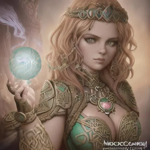 Prompt: Beautiful celtic tribal elaborately Detailed dryad girl, Julia Voth Camren Bicondova, hypermaximalist, By Tom Bagshaw, By peter mohrbacher, Medium Close Up, 16k, Award-winning, Back-lit, Rtx Enabled, Complimentary colors, HDR, 