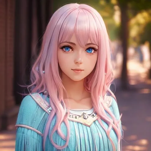 Prompt: cute young woman, fringed pale pink hair and light blue eyes, 
{{full body shot}}, symmetrical face, accurate anatomy, 

{{full body}}, sharp focus, ultra-fine details, cinematic lighting, 4k | anime illustration, digital painting, scenic, wlop, artgerm, vastly ornate detailed background, vibrant colors, kawaii, 
hyper realistic masterpiece, highly contrast water color pastel mix, sharp focus, digital painting, pastel mix art, digital art, clean art, professional, contrast color, contrast, colorful, rich deep color, studio lighting, dynamic light, deliberate, concept art, highly contrast light, strong back light, hyper detailed, super detailed, render, CGI winning award, hyper realistic, ultra realistic, UHD, HDR, 64K, RPG, inspired by wlop, UHD render, HDR render, 