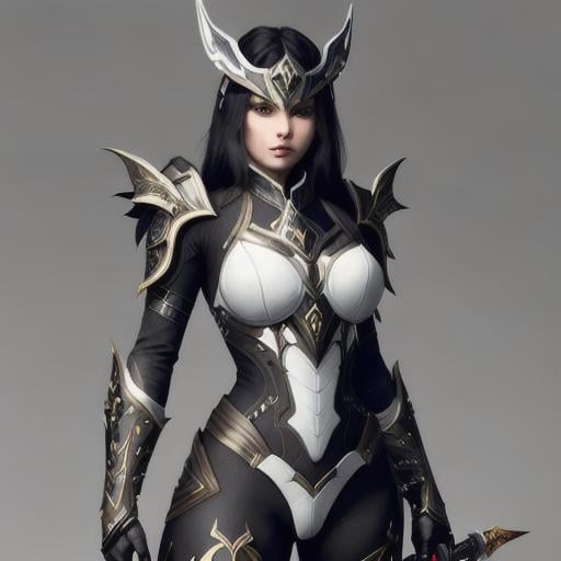 Prompt: highly detailed exquisite full body beautiful female warframe, but as an anthropomorphic robot dragon, matte black metal armor with white accents, a katana-like sword resting on her hip, epic cinematic shot, professional digital art, high end digital art, singular, realistic, captura, DeviantArt, artstation, Furaffinity, 8k HD render